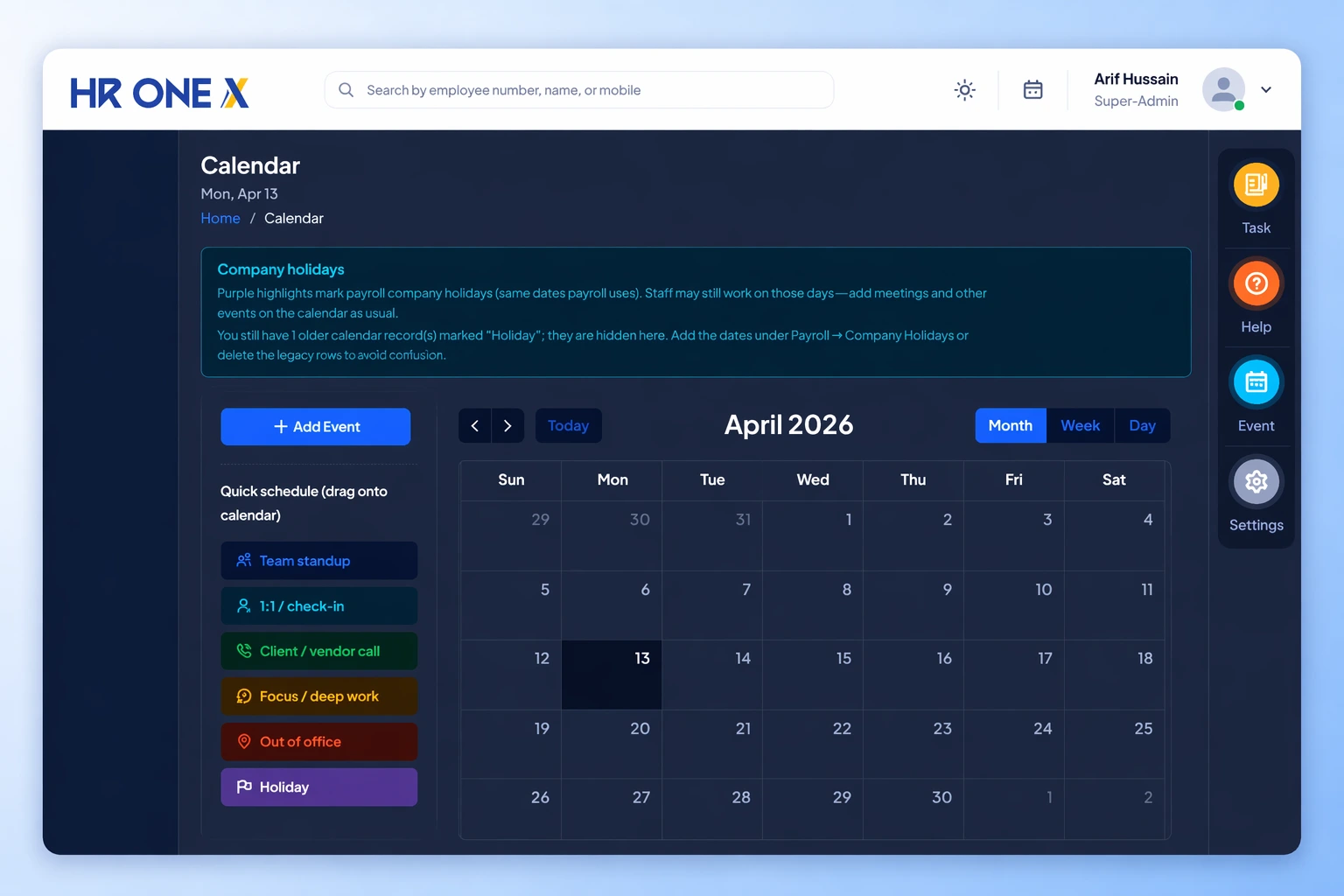 Employees Dashboard