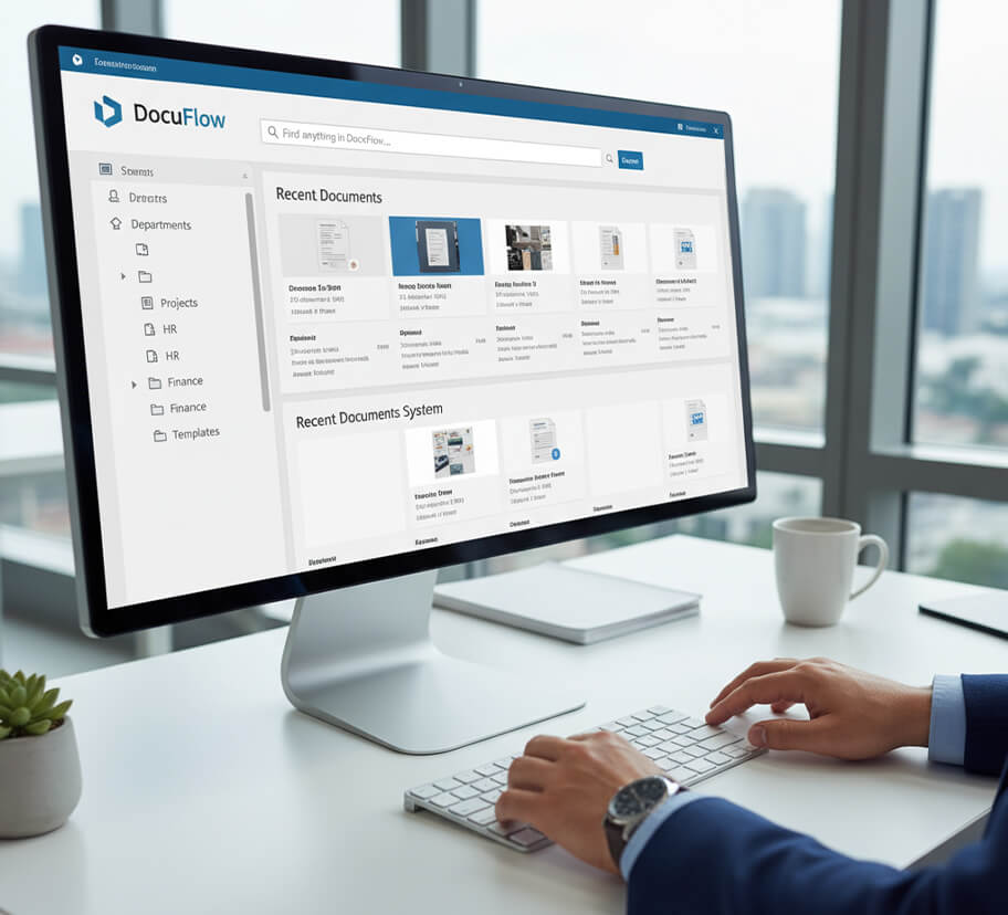 document management system software interface rakonex qatar