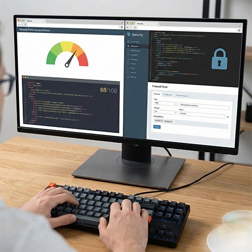Website performance and security optimization services in Qatar improving speed and stability